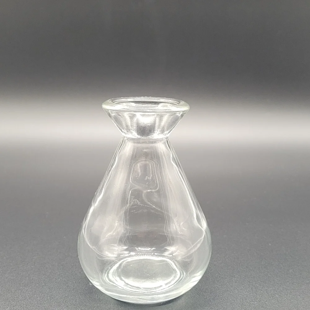 Clear Glass Tear Drop Shaped Flower Bud Vase​​​